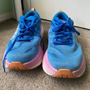 Hoka Blue and Pink Women's Sneakers